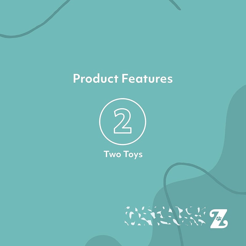 ZippyPaws Squeakie Pad - No Stuffing Dog Toy to Keep Them Busy, for Small & Medium Dogs, Squeaky Pet Toy for Boredom, Unstuffed Chew Toy, Soft Plush Puppy Products, Ladybug & Panda - 6.5" - Image 2
